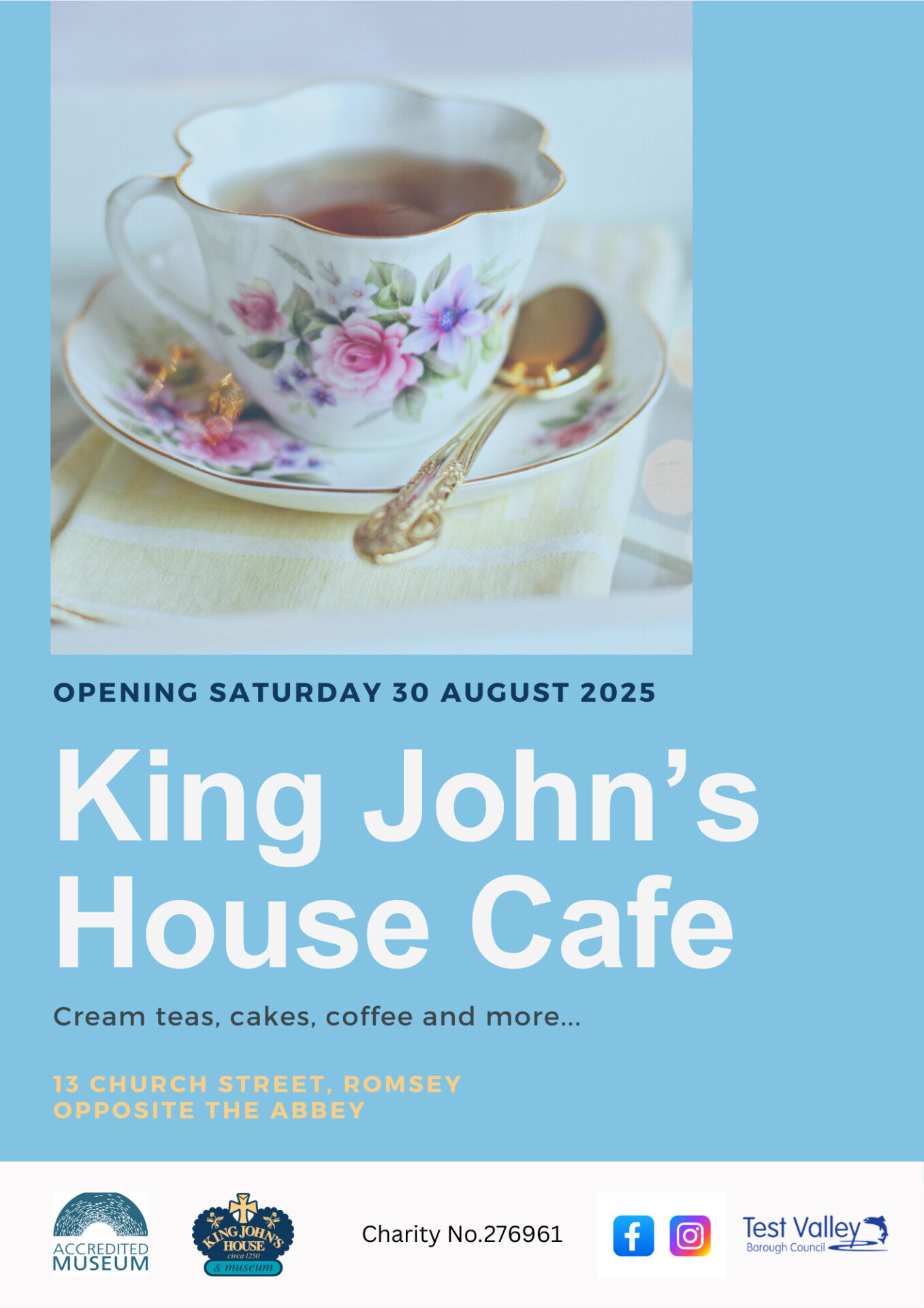 King John's House Cafe Opening