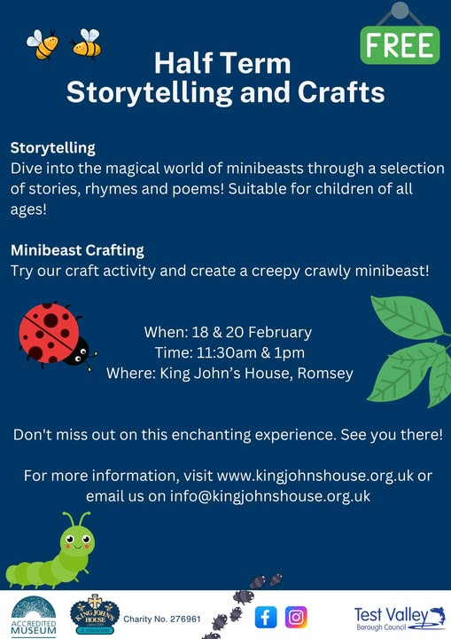 Free Half Term Fun: Storytelling and Crafts